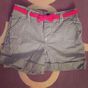 Kids Carter’s Navy Pinstriped Shorts (Girls)